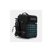 BUILT FOR ATHLETES - Gym Backpack 25L ( Medium) - Black & Aqua